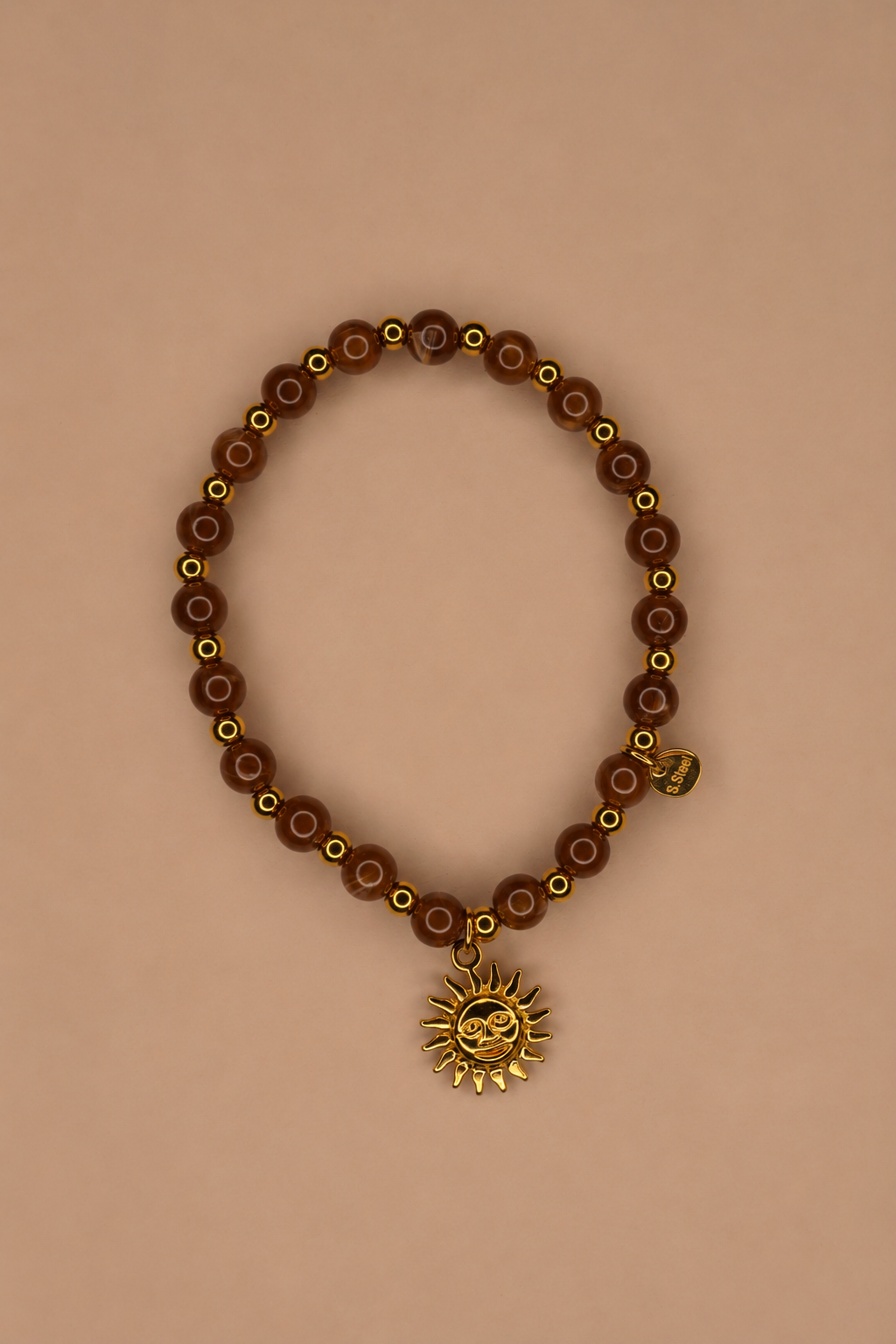 Pulsera sol marrón