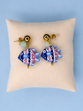 Pendientes pez colorido