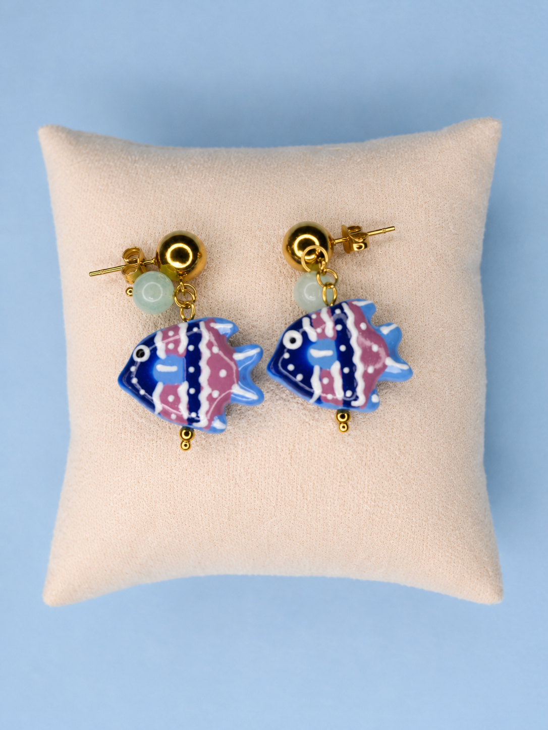 Pendientes pez colorido