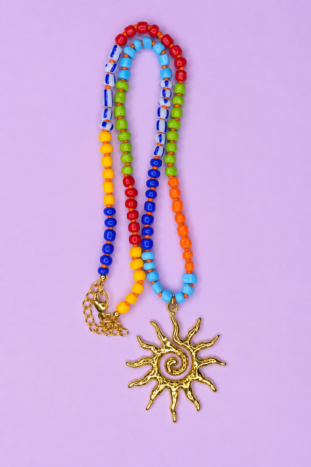 Collar charms azul marino