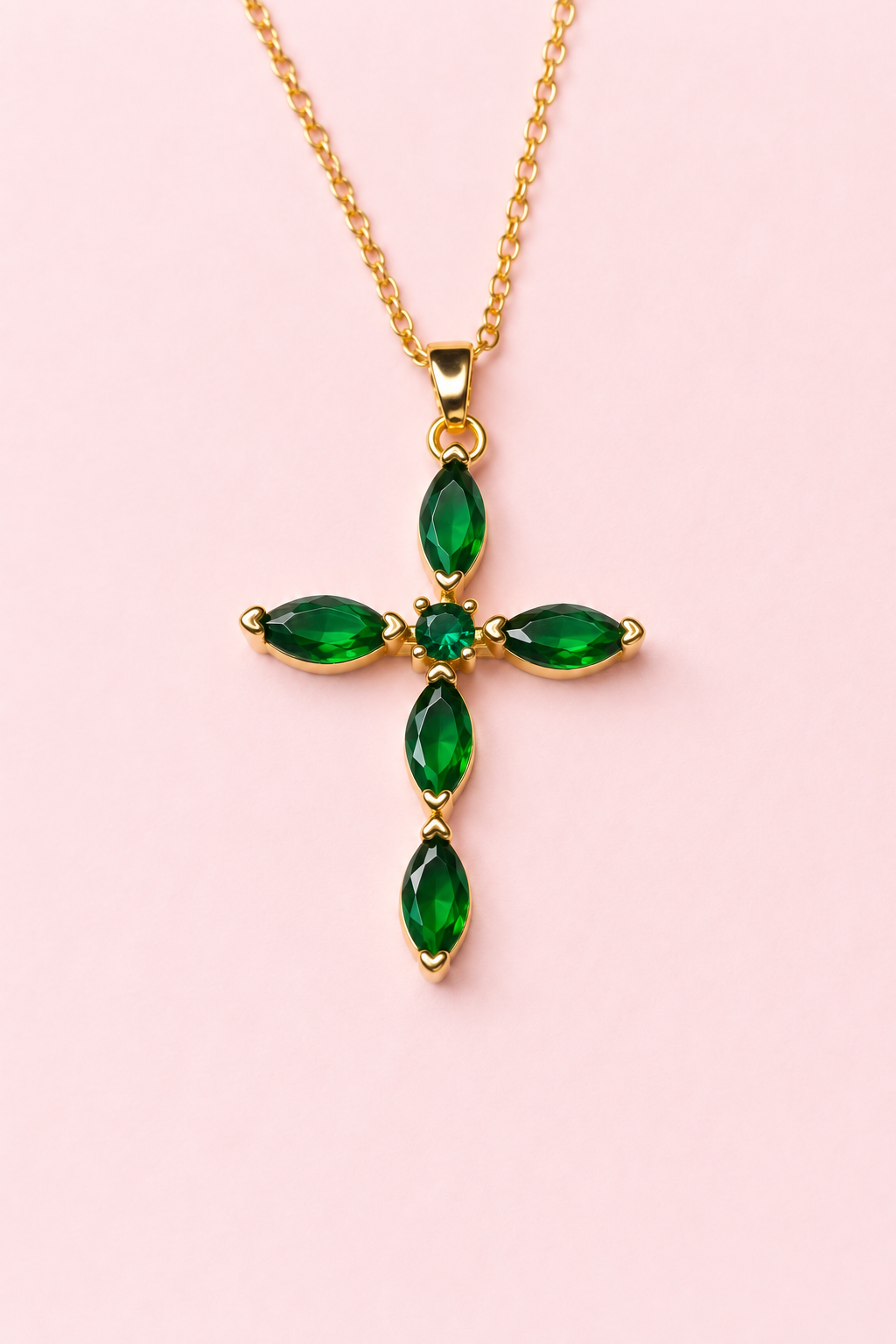 Colgante Cruz Verde