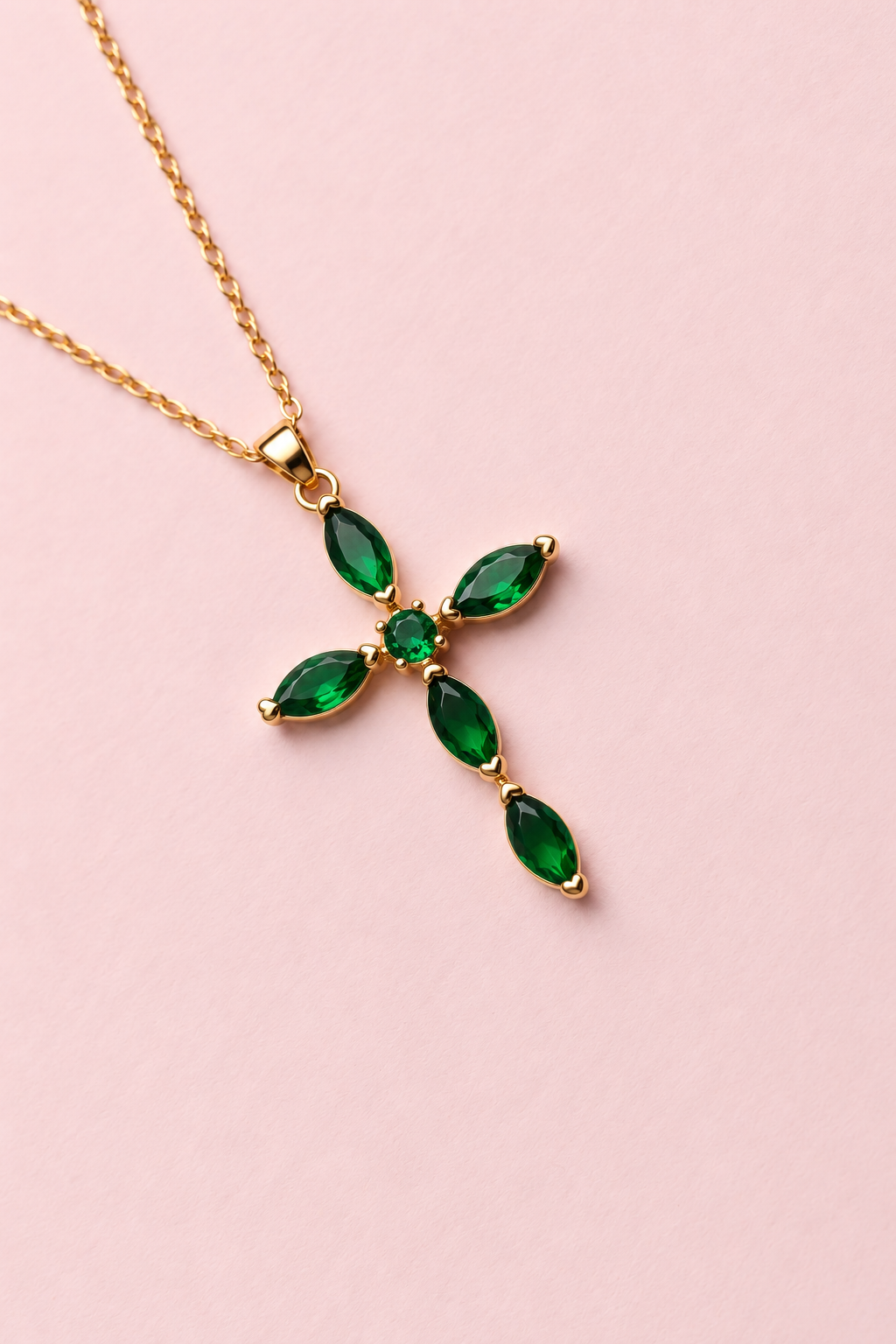 Colgante Cruz Verde